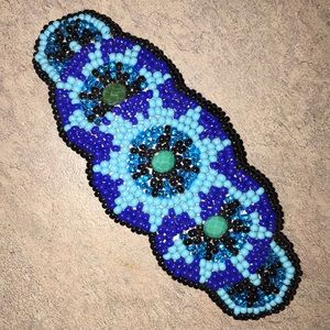 Handmade beaded barrette new without tags
